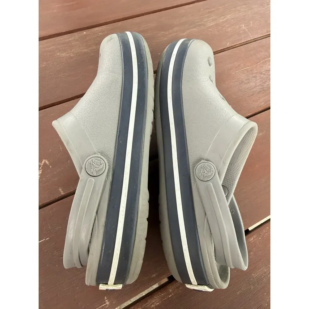 CROCS Unisex Kids Gray Slip On Rubber Shoes Clogs Size C12